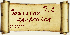 Tomislav Lastavica vizit kartica